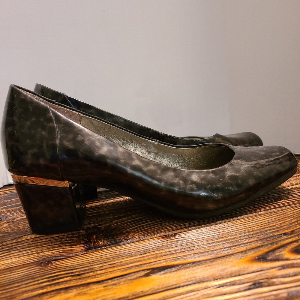 Me Too Animal Print Chunky Dress Heels Size 8